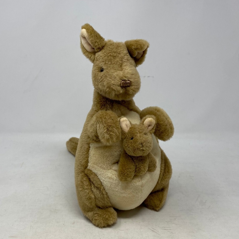 Disney Classic Pooh GUND Kanga and Roo Kangaroo Plush Stuffed Animal Set